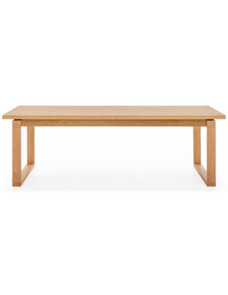 aflangt spisebord moderne design eg egetræ sort træ