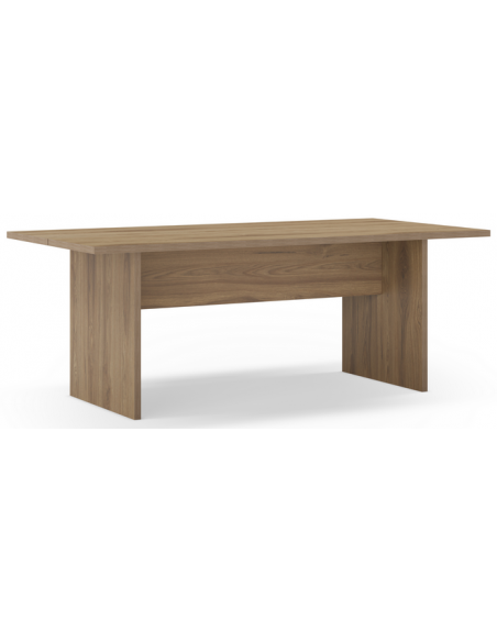 aflangt spisebord moderne design eg egetræ sort træ