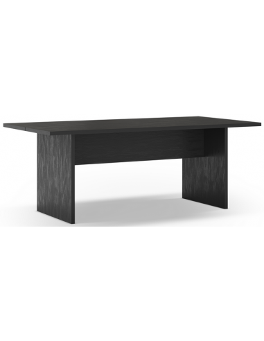 aflangt spisebord moderne design eg egetræ sort træ