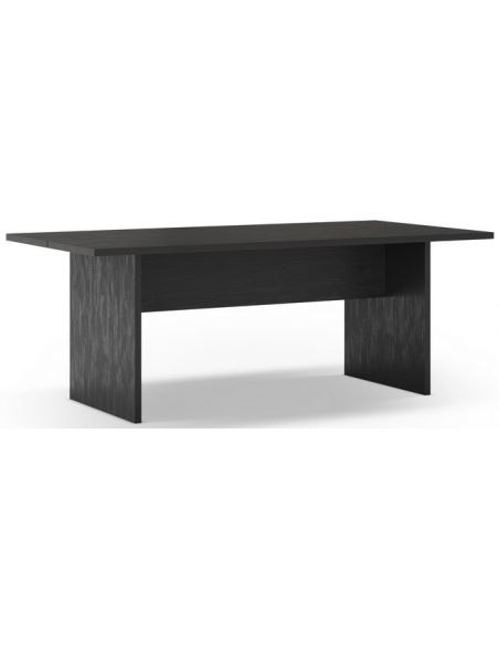 aflangt spisebord moderne design eg egetræ sort træ