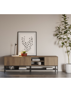 tvbord tv bord under fjernsyn træ eg egetræ moderne design 2