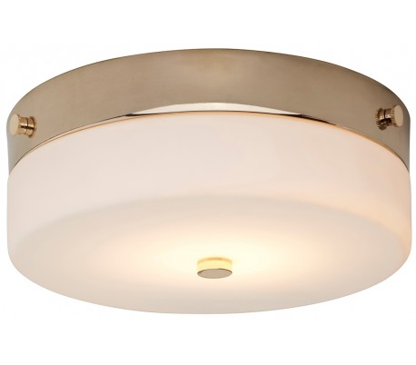 Tamar Badeværelseslampe i stål og glas Ø23,5 cm 1 x GX53 LED - Poleret guld