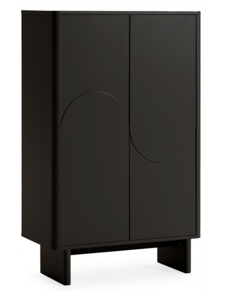 vitrineskab vitrine træ eg egetræ moderne design