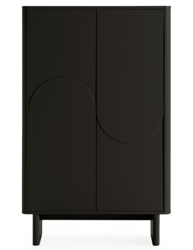 vitrineskab vitrine træ eg egetræ moderne design