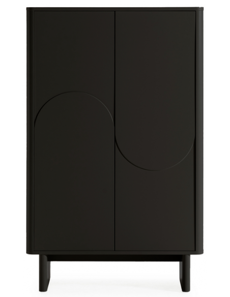 vitrineskab vitrine træ eg egetræ moderne design