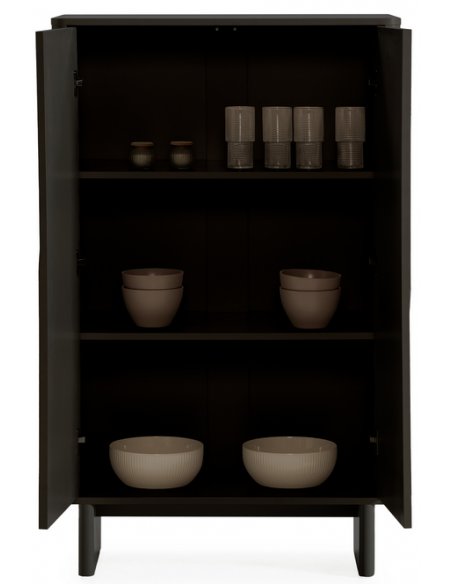 vitrineskab vitrine træ eg egetræ moderne design