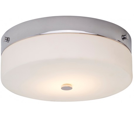 Tamar Badeværelseslampe i stål og glas Ø29 cm 1 x GX53 LED - Poleret krom