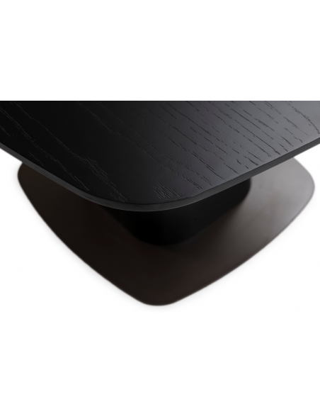 Firkantet firekantet kvadratisk spisebord sort 120 moderne design restaurant cafe indretning