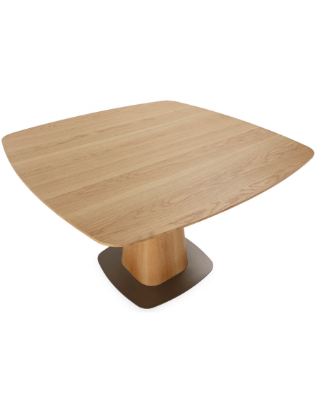 Firkantet firekantet kvadratisk spisebord eg egetræ træ 120 moderne design restaurant cafe indretning