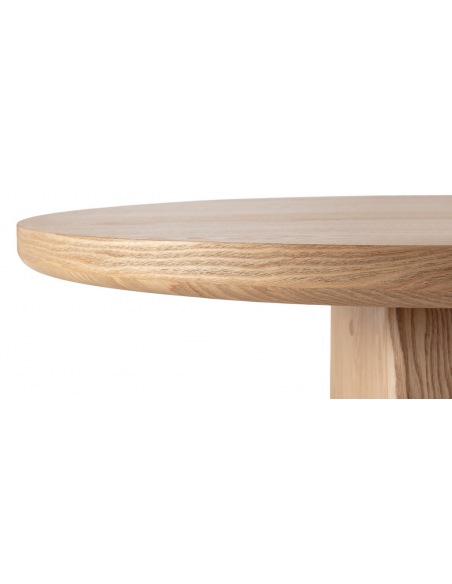 Ovalt spisebord eg egetræ træ moderne design restaurant cafe indretning