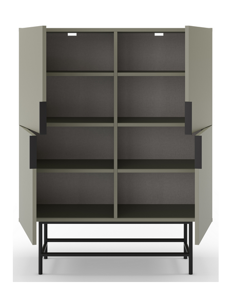 vitrineskab vitrine træ eg egetræ moderne design