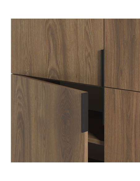 vitrineskab vitrine træ eg egetræ moderne design