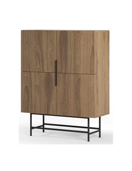 vitrineskab vitrine træ eg egetræ moderne design