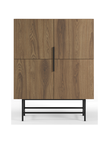 vitrineskab vitrine træ eg egetræ moderne design