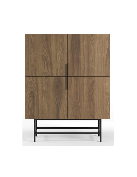 vitrineskab vitrine træ eg egetræ moderne design