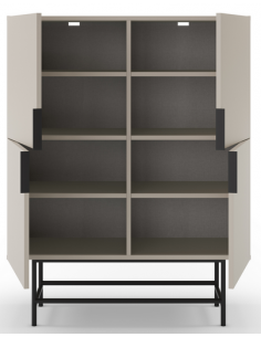 vitrineskab vitrine træ eg egetræ moderne design 2