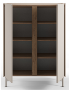 vitrineskab vitrine træ eg egetræ moderne design 2