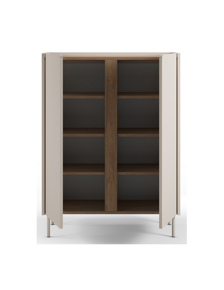 vitrineskab vitrine træ eg egetræ moderne design