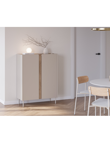 vitrineskab vitrine træ eg egetræ moderne design