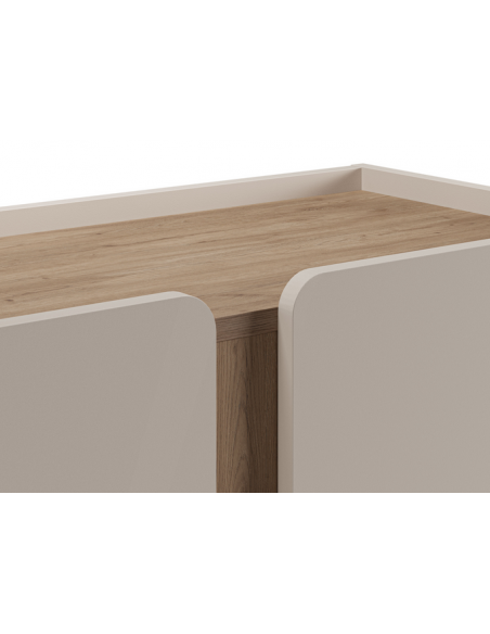 vitrineskab vitrine træ eg egetræ moderne design