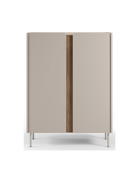 vitrineskab vitrine træ eg egetræ moderne design