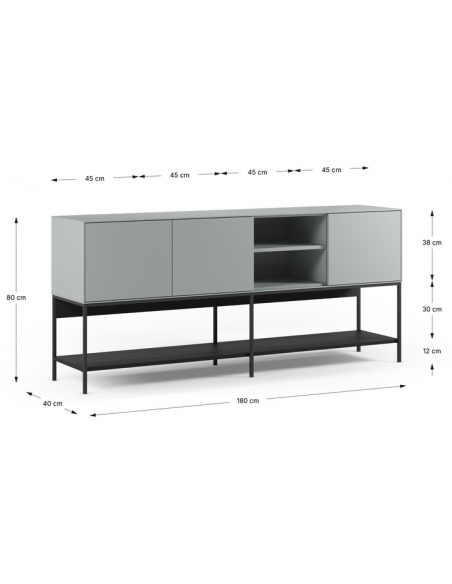 skænk sideboard træ eg egetræ moderne design