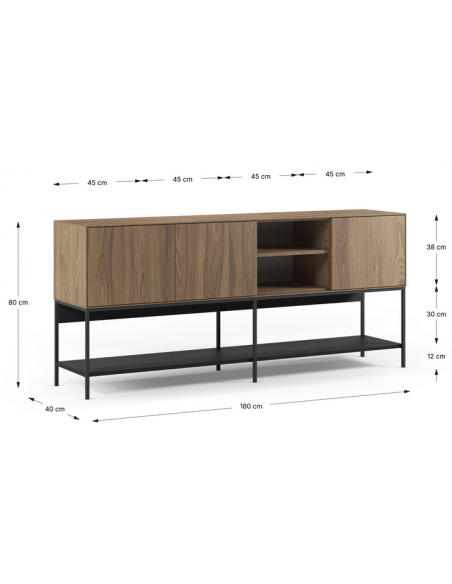 skænk sideboard træ eg egetræ moderne design
