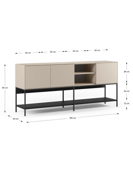 skænk sideboard træ eg egetræ moderne design