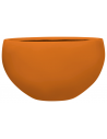 Kæmpe plantekrukke i fibersten H70 x Ø120 cm - Mat dyb orange