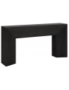Konsolbord i møbelplade 160 x 30 cm - Sort
