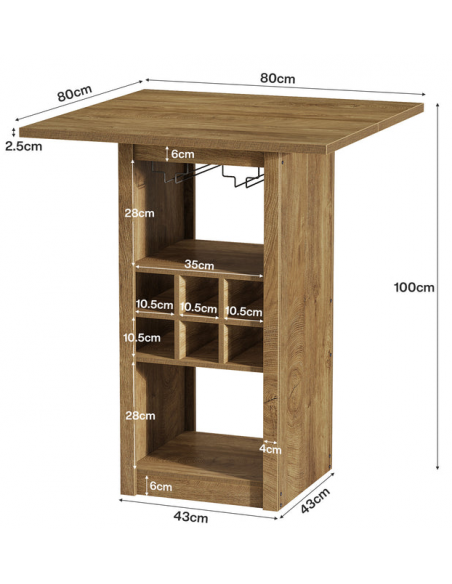 barbord barmøbler indretning bar højt spisebord