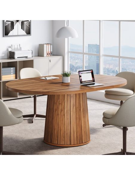 ovalt spisebord indretning billigt træ