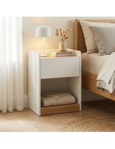 sengebord natbord træ opbevaring moderne eg 2