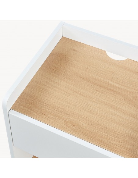 sengebord natbord træ opbevaring moderne eg