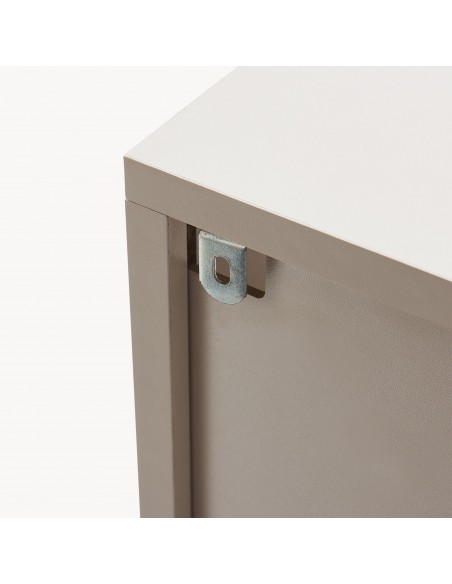 lavt vitrineskab vitrine beige træ skænk