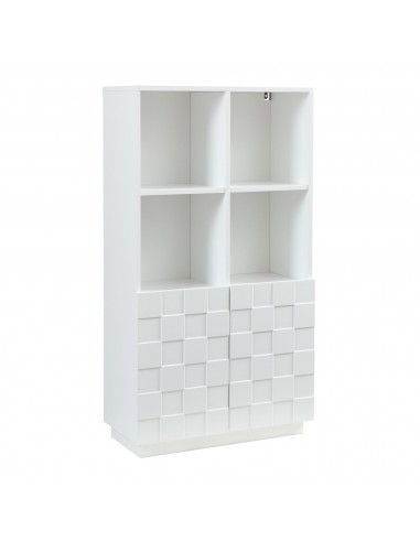 lavt vitrineskab vitrine hvid træ skænk