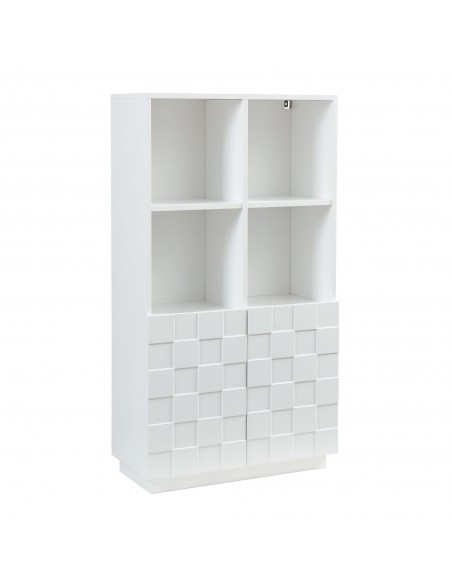 lavt vitrineskab vitrine hvid træ skænk