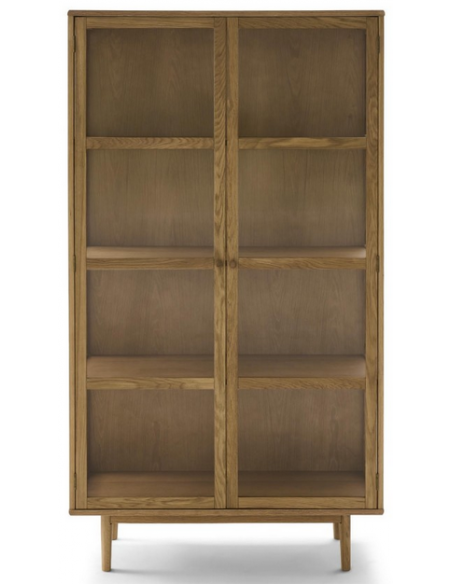 vitrineskab skab vitrine eg træ egetræ moderne design