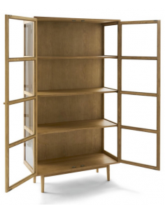 vitrineskab skab vitrine eg træ egetræ moderne design 2