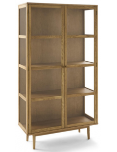 vitrineskab skab vitrine eg træ egetræ moderne design