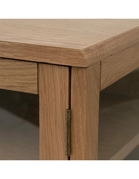 vitrineskab skab vitrine eg træ egetræ moderne design