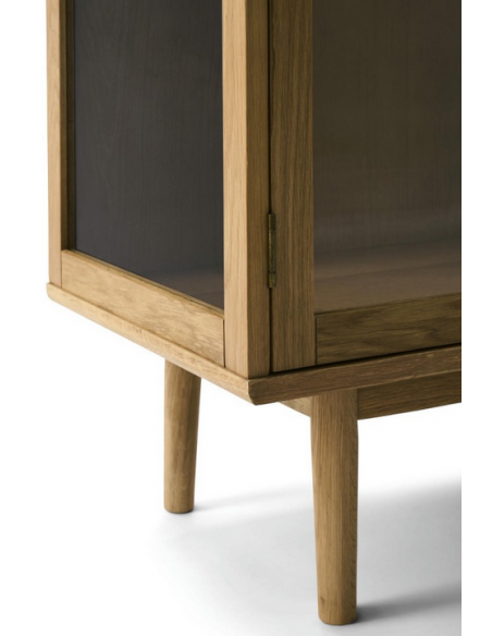 vitrineskab skab vitrine eg træ egetræ moderne design