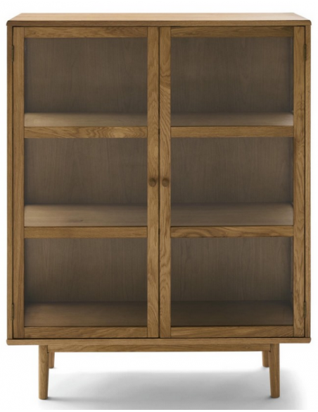 vitrineskab skab vitrine eg træ egetræ moderne design