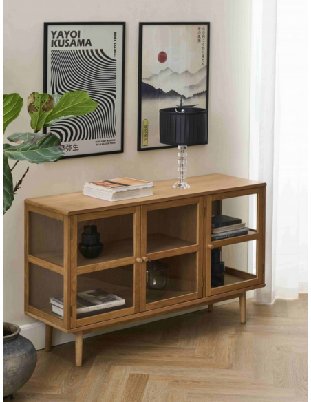 skænk egetræ eg træ moderne design