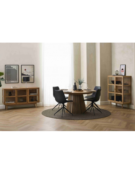 skænk egetræ eg træ moderne design