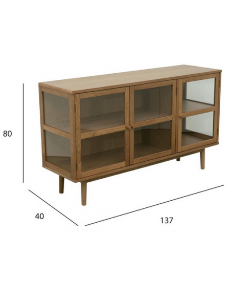 skænk egetræ eg træ moderne design