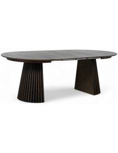 rundt spisebord med udtræk eg træ egetræ 120 2