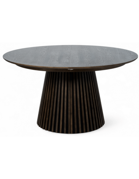 rundt spisebord med udtræk eg træ egetræ 140