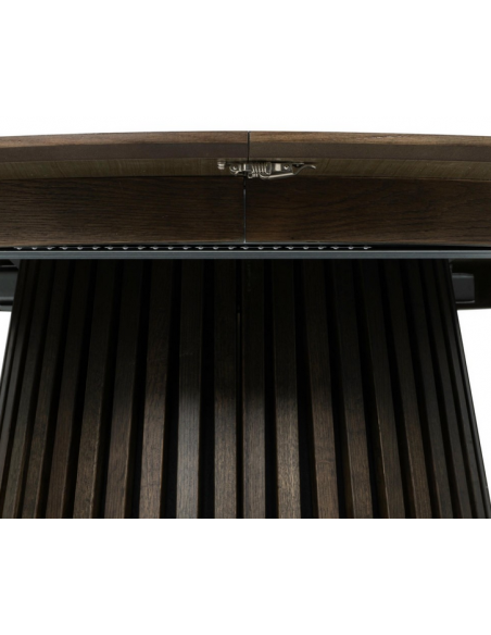 rundt spisebord med udtræk eg træ egetræ 140