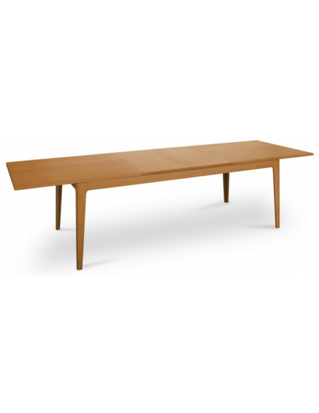 spisebord med udtræk eg olieret moderne design tillægsplader butterfly træ egetræ massiv